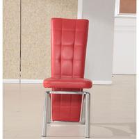 ravenna red faux leather dining room chair