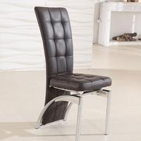 ravenna brown faux leather dining room chair