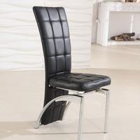 ravenna black faux leather dining room chair