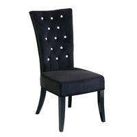 Radiance Black Velvet Dining Chair