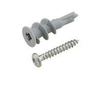 Rawlplug Metal & Plastic Wall Plug & Screw Pack of 12