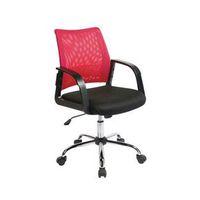 RASPBERRY/BLACK MEDIUM BACK MESH TASK CHAIR