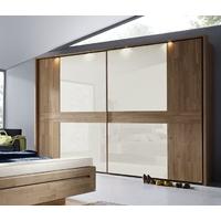 Rauch Steffen Tovalo Sliding Wardrobe with Horizontal Stripes Corrugation in Solid Wood