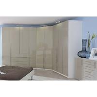 Rauch Elan C Folding and Hinged Door Wardrobe - Full High Polish Door with Panorama Appearance and Starter Units