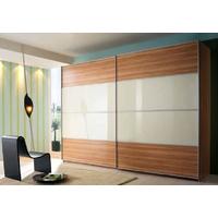 rauch juwel b sliding wardrobe with glass overlay centered