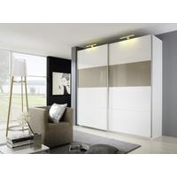 Rauch Beluga Plus Sliding Wardrobe with Front 2 Color High Polish Overlay