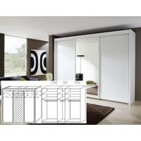 Rauch Imperial Alpine White 3 Door Sliding Wardrobe with 1 Mirror - W 250cm H 223cm (In Stock)