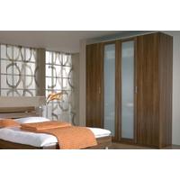 Rauch Elan A Folding and Hinged Door Wardrobe - Glass Framed Doors with Panorama Appearance and Starter Units