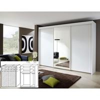Rauch Imperial Alpine White 2 Door Sliding Wardrobe with Full Mirror Front - W 150cm H 223cm (In Stock)