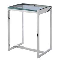 radcot side table in stainless steel