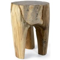 Raw Teak Wooden Stool