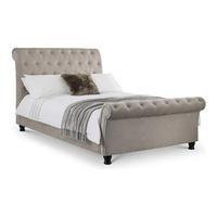 Ravello Double Upholster Bed Frame, Mink, Choose Set