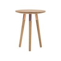 Range Side Table, Solid Oak and Copper