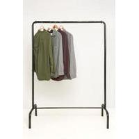 rail clothes rack black