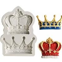 Random Color Crowns Form Princess Queen 3D Silicone Mold Fondant Cake Cupcake Decorating Tools Clay Resin Candy Fimo Super Mold DIY