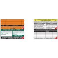 RACKING TAG ASSESSMENT KIT. TO AID WITH SAFETY CHECKS ON RACKING AND ENSURE BEST PRACTICE. CONSISTS OF 1