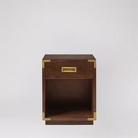 Raleigh Bedside Table in mango wood & brass