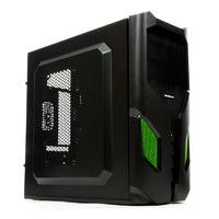 Raidmax EXO ATX-108BG Black/Green Steel / Plastic ATX Mid Tower Computer Case