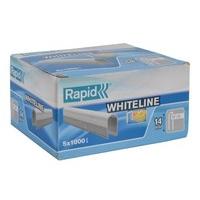 Rapid High Performance No.36 White Cable Staples, Leg Length: 14 mm, 11886911 - 5000 Pieces