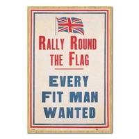 rally round the uk flag patriotic poster beech framed 965 x 66 cms app ...