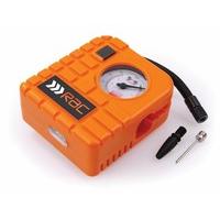 RAC 12V Compact Inflator - Built-In Light - For Cars, Motorcycles, Inflatables