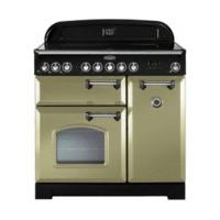 Rangemaster Classic Deluxe 90 Electric Ceramic Olive Green