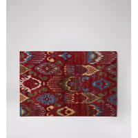 Ramani hand-knotted rug in Velvet Red