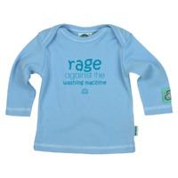 RAGE AGAINST THE WASHING MACHINE SKY BABIES FAIRTRADE LONG SLEEVE T SHIRT ENVELOPE NECK