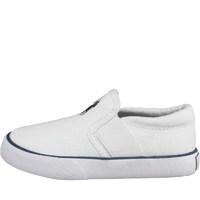 Ralph Lauren Infant Balmont Canvas Pumps White/Navy