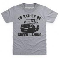 Rather Be Green Laning 2 Kid\'s T Shirt