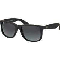 ray ban justin rb4165 622t3 blackpolar grey gradient