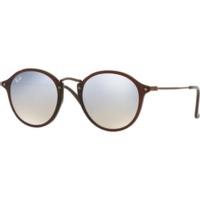 Ray-Ban RB2447N 6256/9U (shiny transparent brown/grey flash gradient)