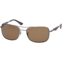 Ray-Ban RB3515 029/83 (dark gunmetal/brown polarized)