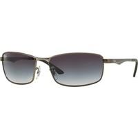 ray ban rb3498 0298g matte gunmetalgrey gradient blue