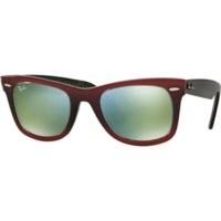 Ray-Ban Original Wayfarer RB 2140 1202/2X (winered gradiend-winered on black with neon/green mirrored)