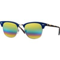 Ray-Ban Clubmaster Mineral Flash Lenses RB3016 1223C4 (blue/gold rainbow flash)