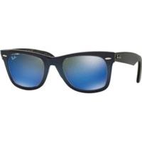 ray ban original wayfarer rb 2140 120368 navy black on blacknavy mirro ...