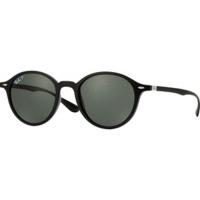 ray ban round liteforce rb4237 601 s58 blackpolarized green classic g  ...