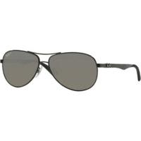 Ray-Ban Carbon Fibre RB8313 002/K7 shiny black / grey mirror black polar