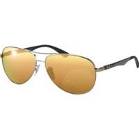 ray ban rb8313 004n3 silver greygold mirror polarized