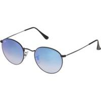 Ray-Ban Round Metal RB3447 002/40 (black/mirror gradient blue)