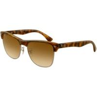 ray ban oversized clubmaster rb4175 87851 matte havana gunmetalfaded b ...