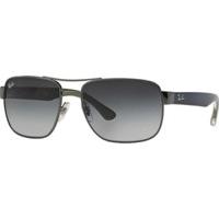 ray ban rb3530 0048g gunmetal bluegrey gradient