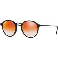 ray ban round fleck rb2447 9014w blackorange gradient flash