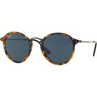 ray ban round fleck rb2447 1158r5 havana gunmetalblue grey classic