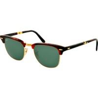 Ray-Ban Clubmaster Folding RB2176 990 (red havana/green)