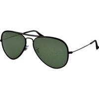 ray ban aviator large metal polarised rb3025 00258 blackcrystal green