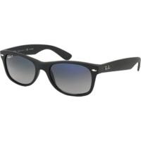 Ray-Ban New Wayfarer RB2132 601S78 (matt black/gray blue gardient polarized)