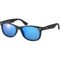 ray ban junior rj9052s 100s55 matt blackblue mirrored