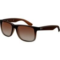 ray ban justin rb4165 8547z brown rubber faded transparent grey rubber ...